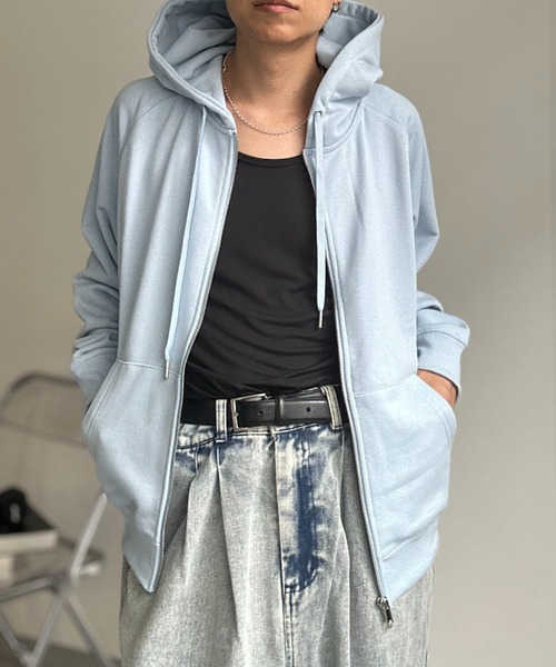 CREARE -LINO-（クレアーレリノ）の「〈ユニセックス商品〉ベーシックスウェットZIPパーカー（パーカー・メンズ・ブラック/杢グレー/ブラウン/ブルー・M/L）」の22枚目の写真