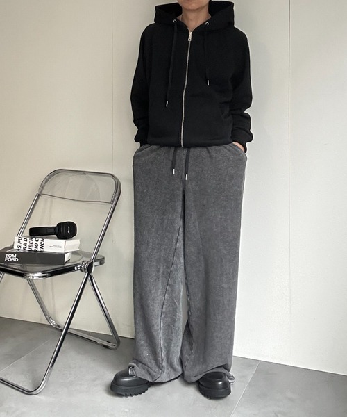 CREARE -LINO-（クレアーレリノ）の「〈ユニセックス商品〉ベーシックスウェットZIPパーカー（パーカー・メンズ・ブラック/杢グレー/ブラウン/ブルー・M/L）」の20枚目の写真