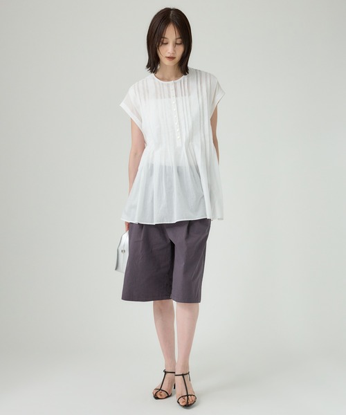 BABYLONE(バビロン)の「アヤダンプハーフパンツ(その他パンツ・レディース・チャコール/ベージュ・フリー)」の10枚目の写真