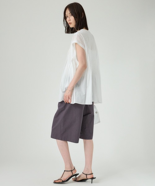 BABYLONE(バビロン)の「アヤダンプハーフパンツ(その他パンツ・レディース・チャコール/ベージュ・フリー)」の14枚目の写真
