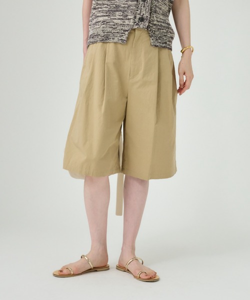 BABYLONE(バビロン)の「アヤダンプハーフパンツ(その他パンツ・レディース・チャコール/ベージュ・フリー)」の3枚目の写真