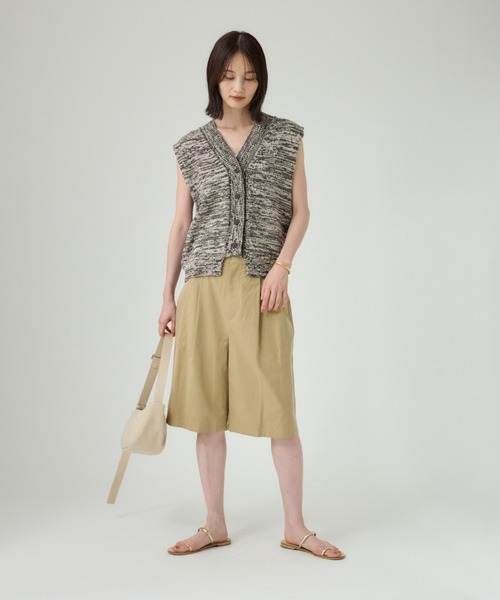 BABYLONE(バビロン)の「アヤダンプハーフパンツ(その他パンツ・レディース・チャコール/ベージュ・フリー)」の7枚目の写真