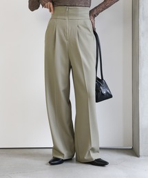 フリンジ付きベージュスラックス スラックス（ベージュ系）ファッション通販 - ZOZOTOWN