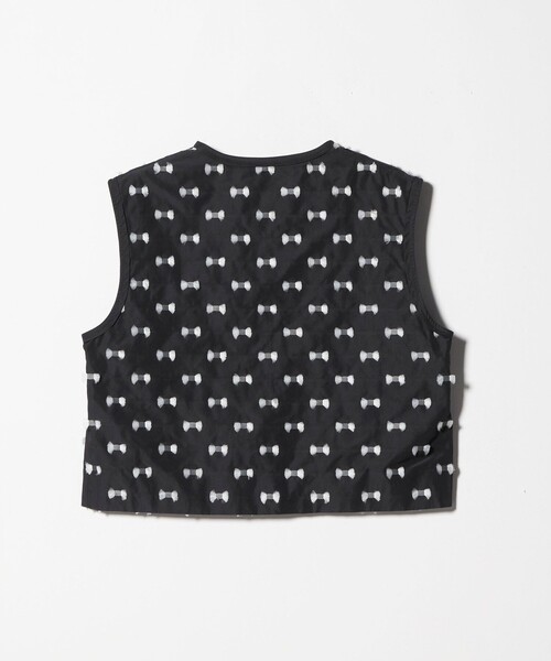 リボン　カットジャガード　ベスト（ウォッシャブル） UNITED ARROWS（ユナイテッドアローズ）の「リボン カットジャガード
