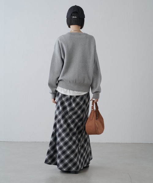 Lui's（ルイス）の「バイアスチェックフレアスカート（スカート・レディース・ブラウン/ブラック・38/36）」の22枚目の写真