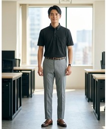 Perfect Suit FActory（パーフェクトスーツファクトリー）の「【ノーアイロン】アイシャツ　ビジネスポロシャツ　ホワイト/ブラック/ネイビー（ポロシャツ）」