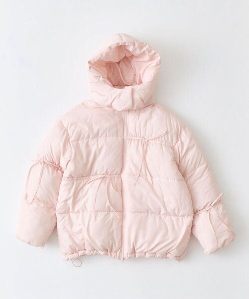 リボンエコダウンミドル丈ブルゾン（ダウンジャケット/コート）｜OLIVE