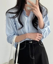 ショート丈カラーシャツ