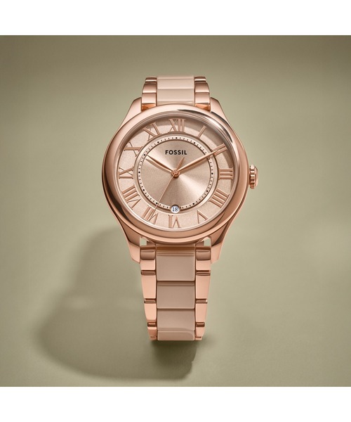 FOSSIL(フォッシル)の「フォッシル 腕時計 レディース アナログ ミックス CE1133(アナログ腕時計・レディース・ピンクゴールド・FREE)」の1枚目の写真