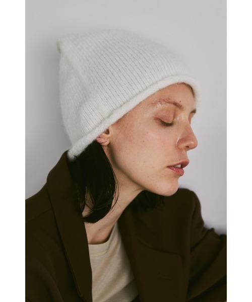un/neu(アンノイ)の「ルーズニット帽 / ニットキャップ(ニットキャップ/ビーニー・レディース・ホワイト/ライトグレー/チャコールグレー・FREE)」の20枚目の写真