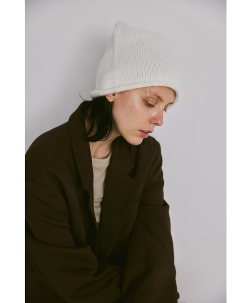 un/neu(アンノイ)の「ルーズニット帽 / ニットキャップ(ニットキャップ/ビーニー・レディース・ホワイト/ライトグレー/チャコールグレー・FREE)」の22枚目の写真