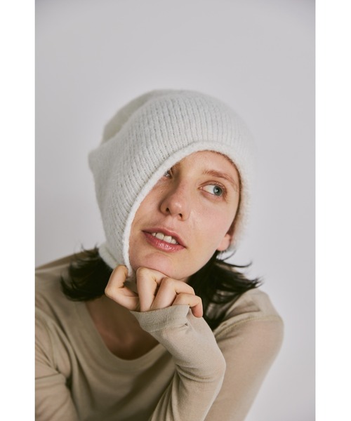 un/neu(アンノイ)の「ルーズニット帽 / ニットキャップ(ニットキャップ/ビーニー・レディース・ホワイト/ライトグレー/チャコールグレー・FREE)」の21枚目の写真