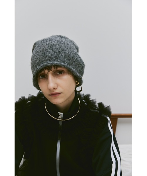 un/neu(アンノイ)の「ルーズニット帽 / ニットキャップ(ニットキャップ/ビーニー・レディース・ホワイト/ライトグレー/チャコールグレー・FREE)」の10枚目の写真