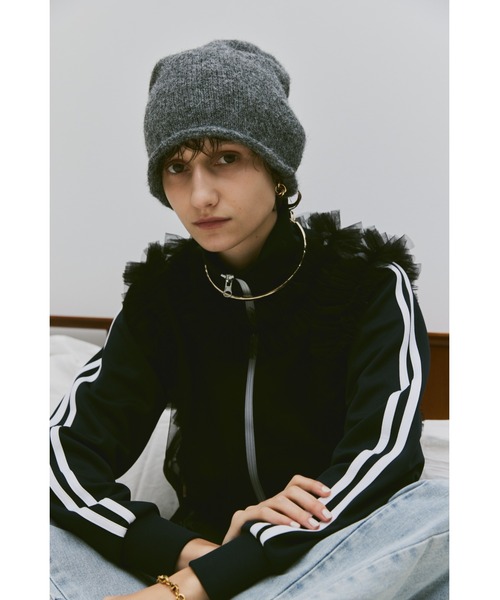 un/neu(アンノイ)の「ルーズニット帽 / ニットキャップ(ニットキャップ/ビーニー・レディース・ホワイト/ライトグレー/チャコールグレー・FREE)」の12枚目の写真