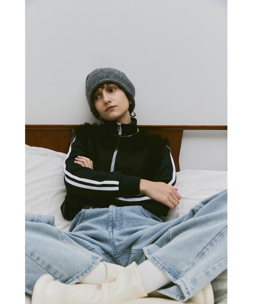 un/neu(アンノイ)の「ルーズニット帽 / ニットキャップ(ニットキャップ/ビーニー・レディース・ホワイト/ライトグレー/チャコールグレー・FREE)」の16枚目の写真