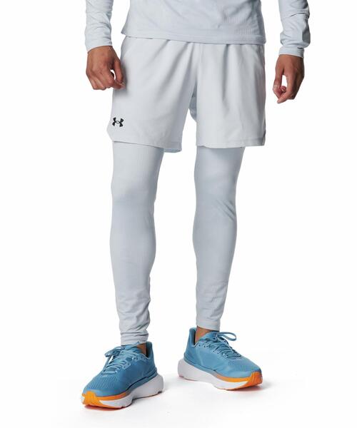 UNDER ARMOUR(アンダーアーマー)の「UAモチベート ジャカード レギンス(トレーニング/メンズ)(レギンス/スパッツ・メンズ・グレー・M/2XL/XL/L)」の1枚目の写真