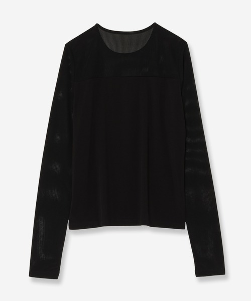 R-ISM(リズム)の「【R-ISM定番人気アイテム】シアーコンビカットソー(Tシャツ/カットソー・レディース・ブラウン/ブラック・4)」の4枚目の写真
