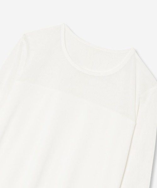 R-ISM(リズム)の「【R-ISM定番人気アイテム】シアーコンビカットソー(Tシャツ/カットソー・レディース・ブラウン/ブラック・4)」の9枚目の写真