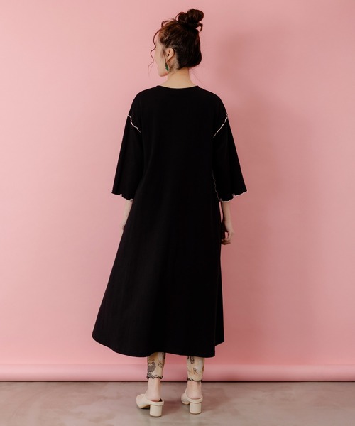 ScoLar（スカラー）の「153625：バイクゲーム柄メロウ切替ワンピース（ワンピース・レディース・ブルー/ブラック・M）」の17枚目の写真