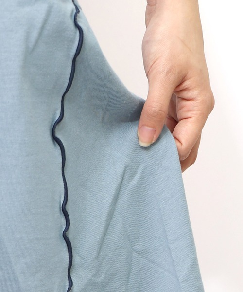 ScoLar（スカラー）の「153625：バイクゲーム柄メロウ切替ワンピース（ワンピース・レディース・ブルー/ブラック・M）」の13枚目の写真