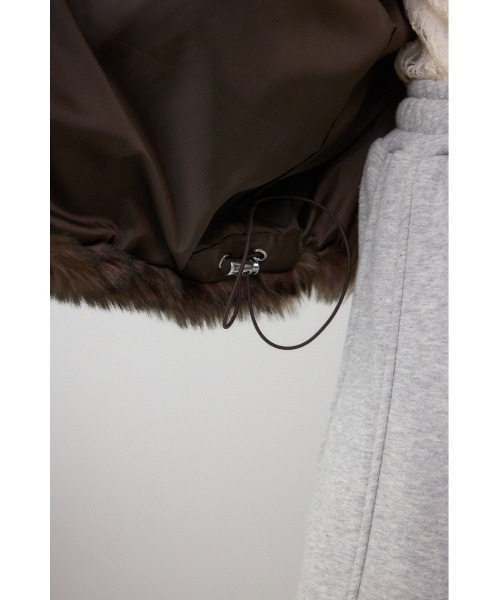 ジップアップファーコート（ブルゾン）｜AZUL BY MOUSSY（アズールバイ