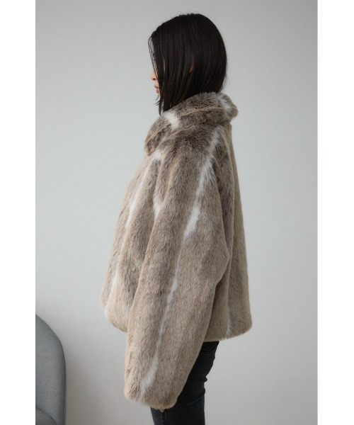 ジップアップファーコート（ブルゾン）｜AZUL BY MOUSSY（アズールバイ