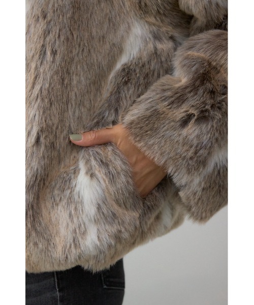 ジップアップファーコート（ブルゾン）｜AZUL BY MOUSSY（アズールバイ