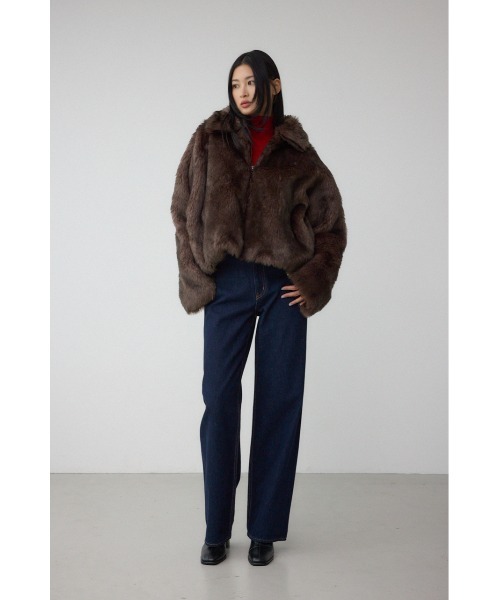 AZUL　BY MOUSSY　 ジップアップファーコート AZUL BY MOUSSY | ジップアップファーコート (コート ) |SHEL'TTER