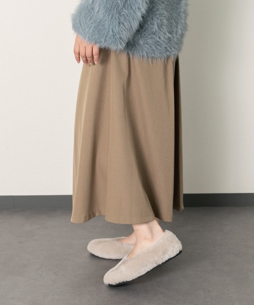 CORSO ROMA,9(コルソローマ)の「【CORSO ROMA 9】シアリングフラットバレエシューズ(W51500)(バレエシューズ・レディース・ブラック/ライトベージュ・36/39/38/37/35)」の6枚目の写真