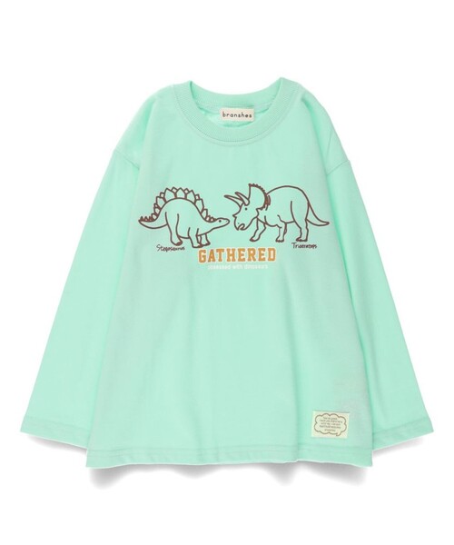 BRANSHES（ブランシェス）の「【ブランシェスmini】アソート長袖Tシャツ（Tシャツ/カットソー・キッズ・ライトグリーン/ブルー/シャーベット/杢グレー/ライトベージュ・120/110/100/90/130/80）」の20枚目の写真
