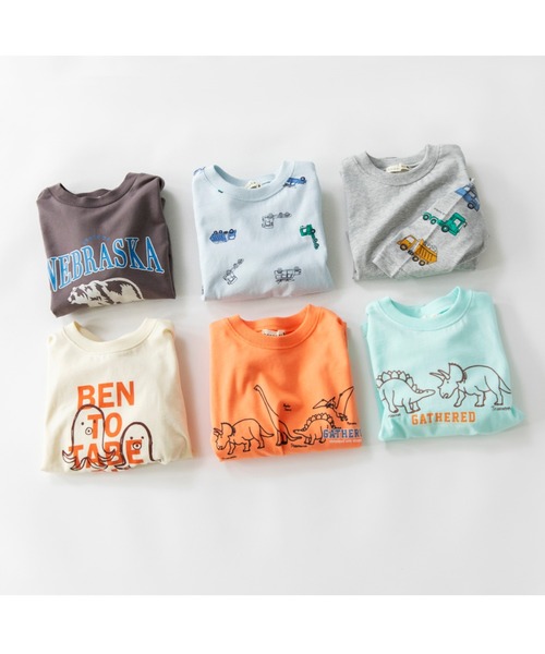 BRANSHES（ブランシェス）の「【ブランシェスmini】アソート長袖Tシャツ（Tシャツ/カットソー・キッズ・ライトグリーン/ブルー/シャーベット/杢グレー/ライトベージュ・120/110/100/90/130/80）」の7枚目の写真