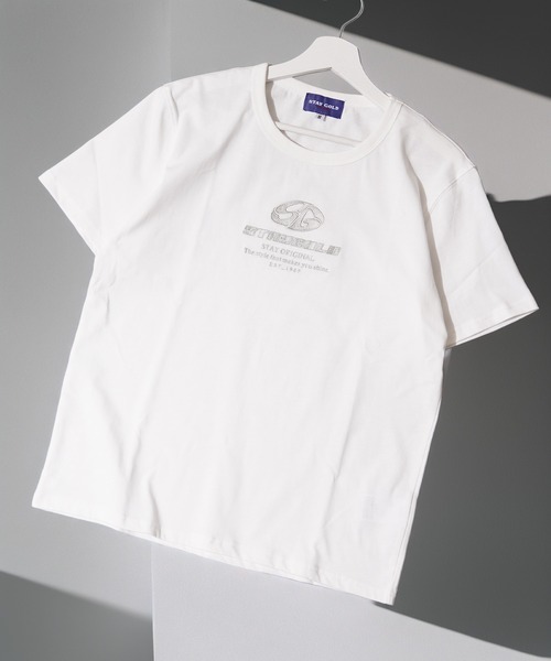 STAYGOLD】 センター刺繍 半袖 Tシャツ / Center embroidery