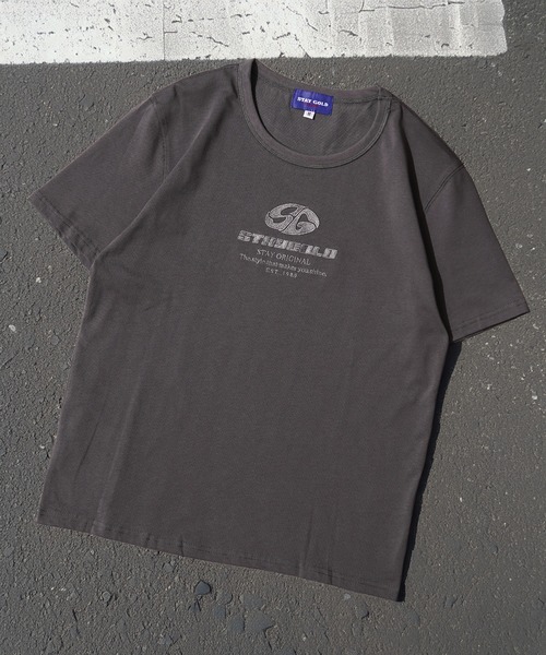 STAY GOLD(ステイゴールド)の「【STAYGOLD】 センター刺繍 半袖 Tシャツ / Center embroidery short-sleeved T-shirt(Tシャツ/カットソー・メンズ・ブルー/ホワイト/チャコールグレー・S/M/L)」の1枚目の写真