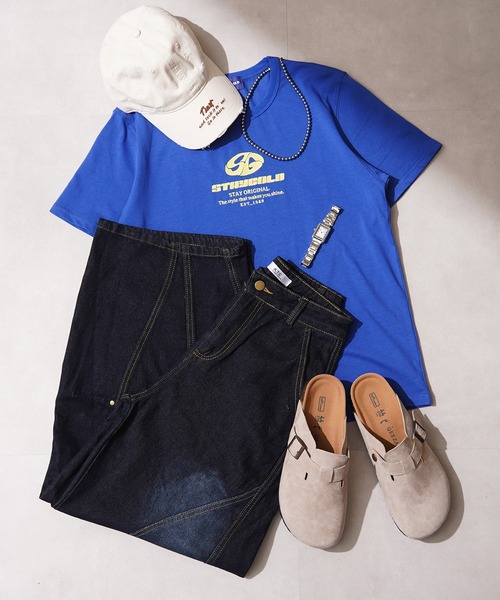 STAY GOLD(ステイゴールド)の「【STAYGOLD】 センター刺繍 半袖 Tシャツ / Center embroidery short-sleeved T-shirt(Tシャツ/カットソー・メンズ・ブルー/ホワイト/チャコールグレー・S/M/L)」の9枚目の写真