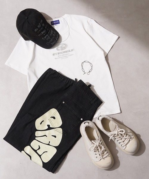 STAY GOLD(ステイゴールド)の「【STAYGOLD】 センター刺繍 半袖 Tシャツ / Center embroidery short-sleeved T-shirt(Tシャツ/カットソー・メンズ・ブルー/ホワイト/チャコールグレー・S/M/L)」の7枚目の写真