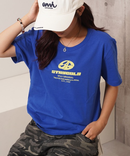 STAY GOLD(ステイゴールド)の「【STAYGOLD】 センター刺繍 半袖 Tシャツ / Center embroidery short-sleeved T-shirt(Tシャツ/カットソー・メンズ・ブルー/ホワイト/チャコールグレー・S/M/L)」の22枚目の写真