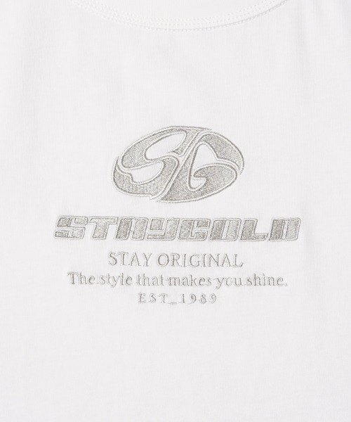 STAY GOLD(ステイゴールド)の「【STAYGOLD】 センター刺繍 半袖 Tシャツ / Center embroidery short-sleeved T-shirt(Tシャツ/カットソー・メンズ・ブルー/ホワイト/チャコールグレー・S/M/L)」の13枚目の写真