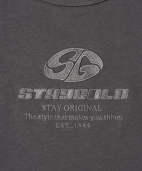 STAY GOLD(ステイゴールド)の「【STAYGOLD】 センター刺繍 半袖 Tシャツ / Center embroidery short-sleeved T-shirt(Tシャツ/カットソー・メンズ・ブルー/ホワイト/チャコールグレー・S/M/L)」の17枚目の写真