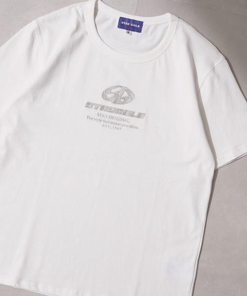 STAY GOLD(ステイゴールド)の「【STAYGOLD】 センター刺繍 半袖 Tシャツ / Center embroidery short-sleeved T-shirt(Tシャツ/カットソー・メンズ・ブルー/ホワイト/チャコールグレー・S/M/L)」の12枚目の写真