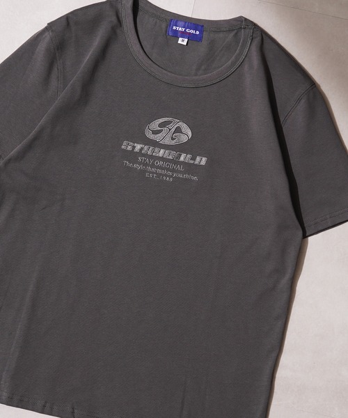 STAY GOLD(ステイゴールド)の「【STAYGOLD】 センター刺繍 半袖 Tシャツ / Center embroidery short-sleeved T-shirt(Tシャツ/カットソー・メンズ・ブルー/ホワイト/チャコールグレー・S/M/L)」の16枚目の写真