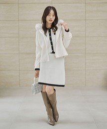 PROPORTION BODY DRESSING | モッサフードフェイクファーショートコート / 1215255102(ブルゾン)