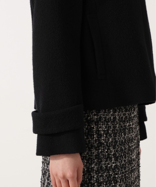 PROPORTION BODY DRESSING(プロポーションボディドレッシング)の「モッサフードフェイクファーショートコート / 1215255102(ブルゾン・レディース・ホワイト系その他/ベージュ/ブラック・MEDIUM/SMALL)」の15枚目の写真