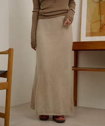 wool mohair blend knit skirt /ウールモヘアブレンドニットスカート