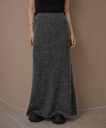 wool mohair blend knit skirt /ウールモヘアブレンドニットスカート