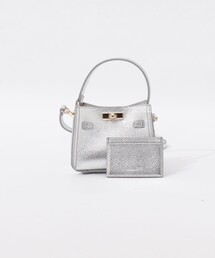 完売品✨新品タグ Nolley's メタリックアレンジショルダーバッグ シルバー NOLLEY'S（ノーリーズ）の「メタリック編みポシェット