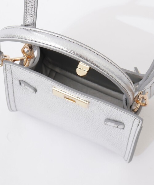 NOLLEY’S（ノーリーズ）の「HINERI miniバッグメタリック（ショルダーバッグ・レディース・シルバー・FREE）」の9枚目の写真