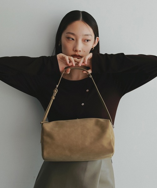 ZOZO限定】Suede belted oneshoulder/スエードベルトワンショルダー