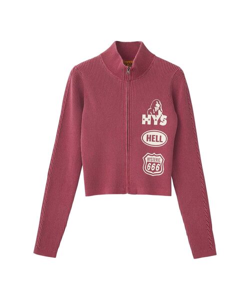 HYSTERIC GLAMOUR ジップアップジャージ ブラック/ピンク HYSTERIC GLAMOUR genzai Track Jacket – YZ