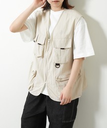 タラス・ブーリア フィッシングベスト L ベージュ 80s タラス