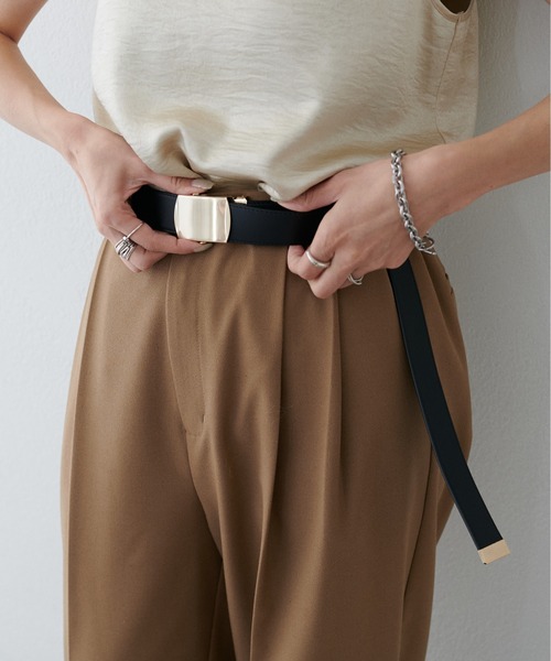 LARUTA（ラルータ）の「【LARUTA】GI　ロングベルト（ベルト・レディース・ブラウン/ブラック・FREE）」の3枚目の写真